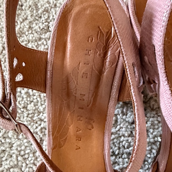 Anthropologie Chie Mihara pink sandal heels Sz 40 - Picture 5 of 7